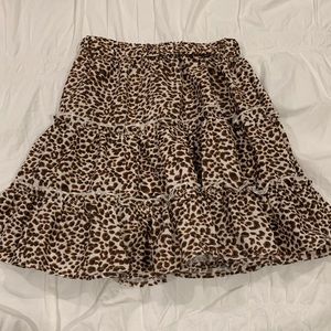 Leopard print skirt